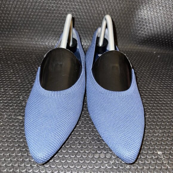 Vivaia Lightweight Aria Walker Blue Comfort Pointed-Ballet Flats 39.5 (8.5) - Picture 2 of 8